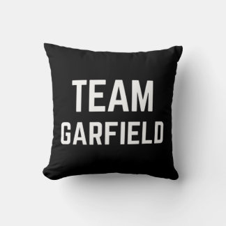 TEAM Garfield  Friend, Family Fan Club Support  Throw Pillow