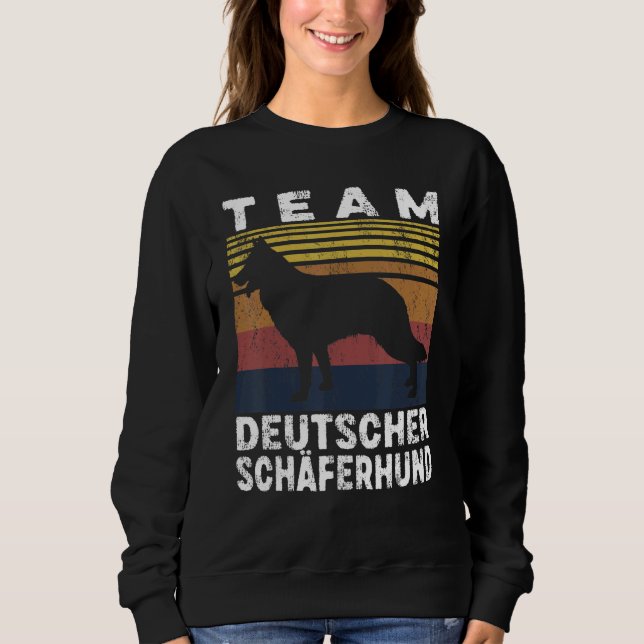 Team German Shepherd Dog Owners Dog Sweatshirt (Front)