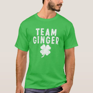 Team Ginger Funny Cute Red Head St Saint Patricks T-Shirt