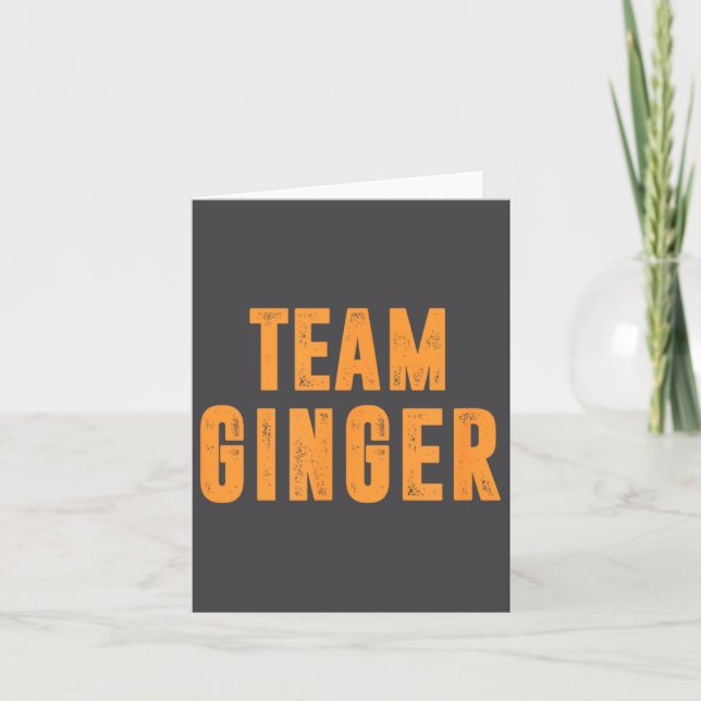 Team Ginger Irish Redhead Funny St Patrick's Day S Card (Front)