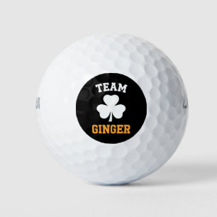 Team Ginger Red Head Funny Irish St Patrick's Day Golf Balls