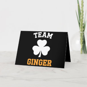 Team Ginger Red Head Funny Irish St Patrick's Day Thank You Card