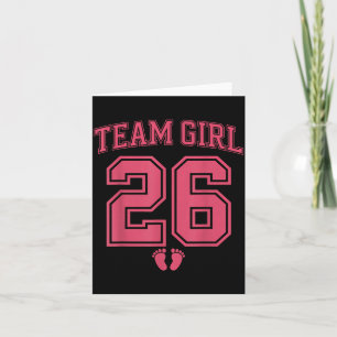 Team Girl 2026 Gender Reveal Baby Announcement