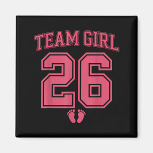 Team Girl 2026 Gender Reveal Baby Announcement Magnet