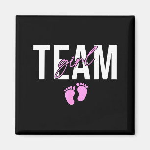 Team girl 2026 gender reveal baby announcement magnet