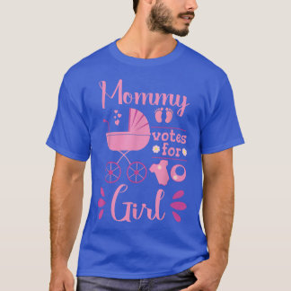 Team Girl Future Mom Baby Shower Gender Reveal Par T-Shirt