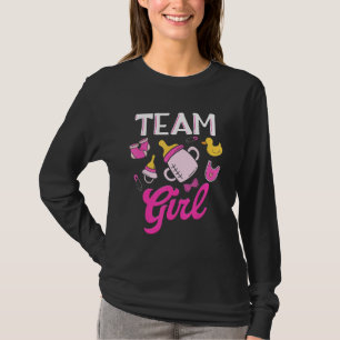 Team Girl Gender Reveal Party Baby Shower Matching T-Shirt
