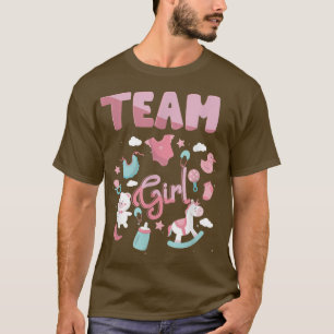 Team Girl Gender Reveal Party Pink Baby Announceme T-Shirt