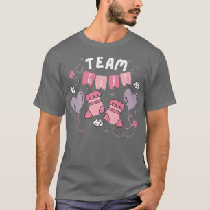 Team Girl Gender Reveal Party Team Pink Baby Annou T-Shirt