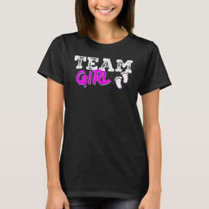 Team Girl Gender Reveal Party Team Pink Baby Annou T-Shirt