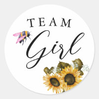Team Girl Gender Reveal Pink Bee Voting