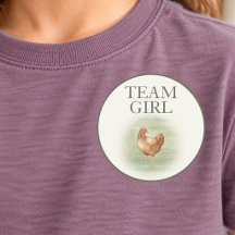 Team Girl Hen Farmhouse Gender Reveal Voting