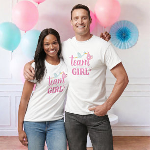 Team Girl Pink Gender Reveal Party Unisex T-Shirt