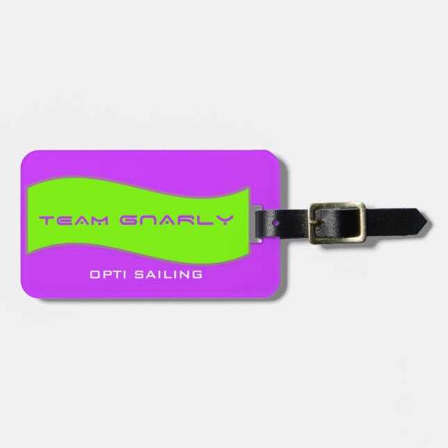 Team Gnarly Gear Bag Tag (Front Horizontal)