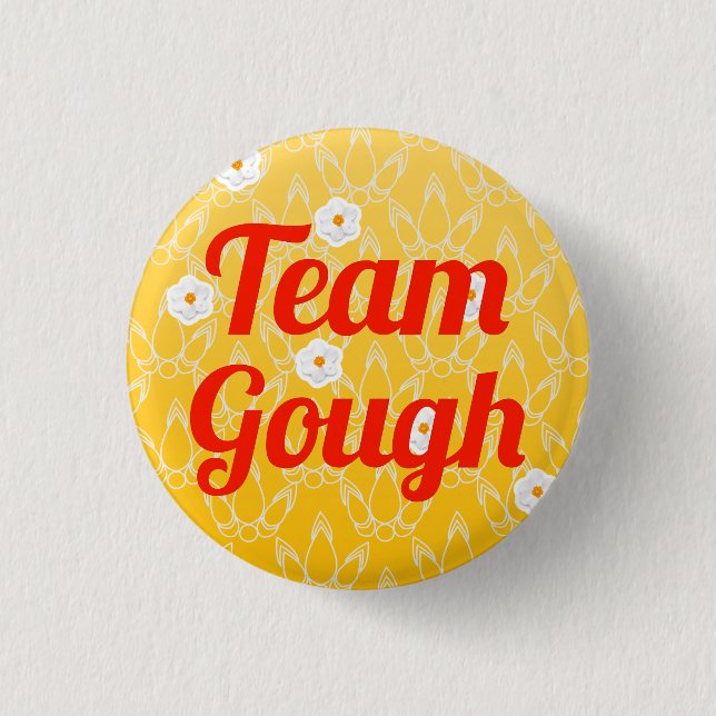 Team Gough 1 Inch Round Button (Front)