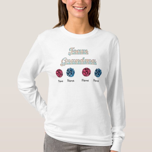 Team Grandma Customized T-Shirt Template (Front)