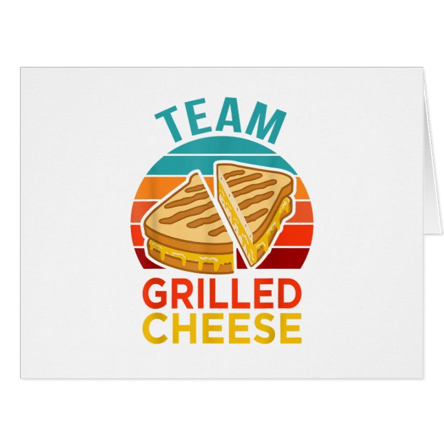 Team Grilled Cheese Funny Sandwich Lover Graphic (Front Horizontal)