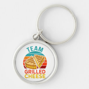 Team Grilled Cheese Funny Sandwich Lover Graphic Keychain