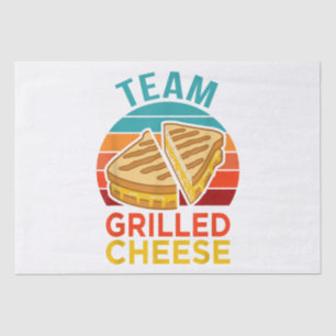Team Grilled Cheese Funny Sandwich Lover Graphic Tissue Paper