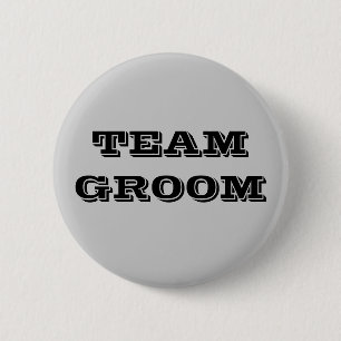 Team Groom 2 Inch Round Button