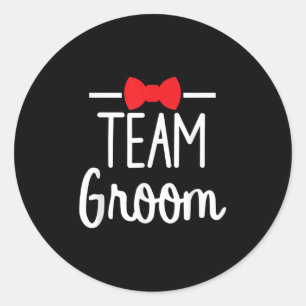 Team Groom Bachelor Party  Classic Round Sticker
