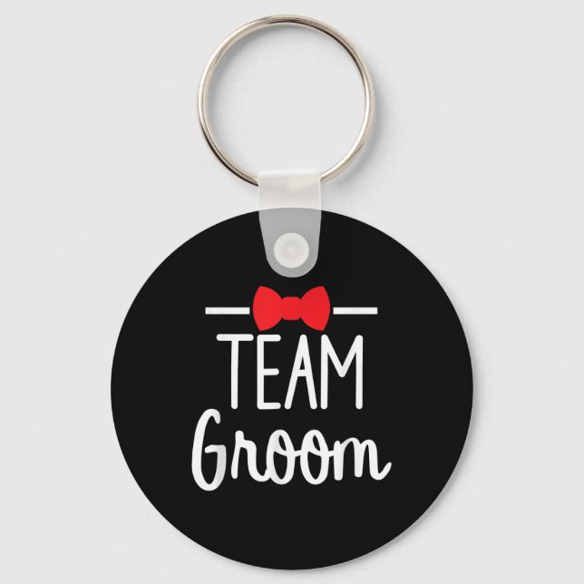 Team Groom Bachelor Party  Keychain (Front)