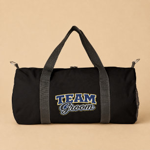 Team Groom Bold Wedding Party Duffle Bag