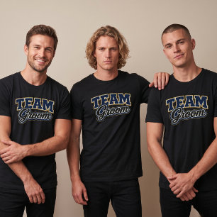 Team Groom Bold Wedding Party T-Shirt