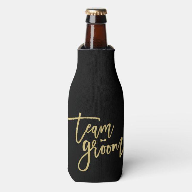 Team Groom Bow Cravate Bachelor Mariage Glacière (Bottle Devant)