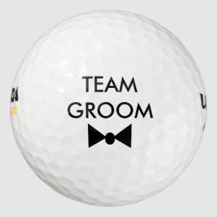 Team Groom Bow Tie Bachelor Party Golf Balls
