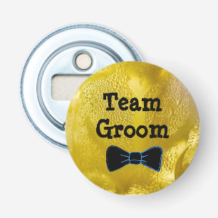 Team Groom Cold Beer Bubbles Bottle Opener