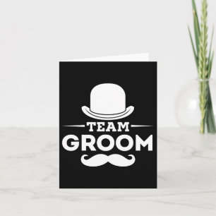 Team Groom Crew Party Squad Grooms Bachelor  Card