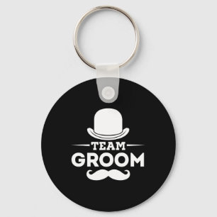 Team Groom Crew Party Squad Grooms Bachelor  Keychain