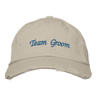 Team Groom Embroidered Hat