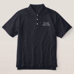 Team Groom Embroidered Polo Shirt<br><div class="desc">Classic polo shirt Team Groom is shown in the navy colour with white embroidered letters.
Customize this item or buy as shown.</div>