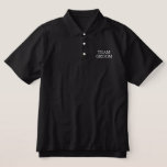 Team Groom Embroidered Polo Shirt<br><div class="desc">Classic polo shirt Team Groom is shown in the black colour with white embroidered letters.
Customize this item or buy as shown.</div>