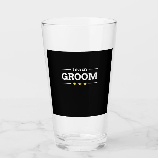 Team Groom Glass (Front)