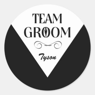 Team Groom - Groomsmen Stickers