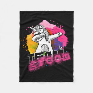 Team Groom - Men Bachelor Stag Night Party  Fleece Blanket