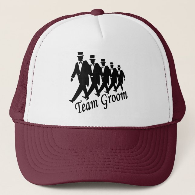 Team Groom (Men) Trucker Hat (Front)
