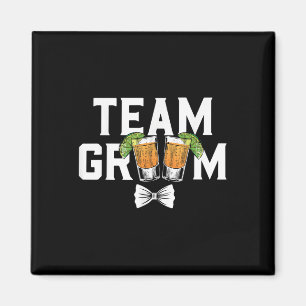Team Groom Party Bachelor Shots Bride Wedding  Magnet
