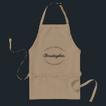 Team Groom Personalized Groomsman Standard Apron<br><div class="desc">Celebrate the groom's team in style with the Team Groom Personalized groomsman Apron. This custom apron is the perfect accessory for the groomsmen or any member of the bridal party, adding a touch of personalization and a sense of unity during wedding preparations and festivities. The apron features a sleek design...</div>