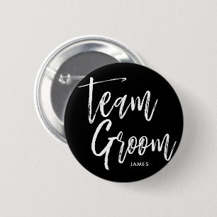 Team Groom   Script 2 Inch Round Button