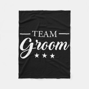 Team Groom Stag Party Team Groom Fleece Blanket
