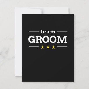 Team Groom Thank You Card