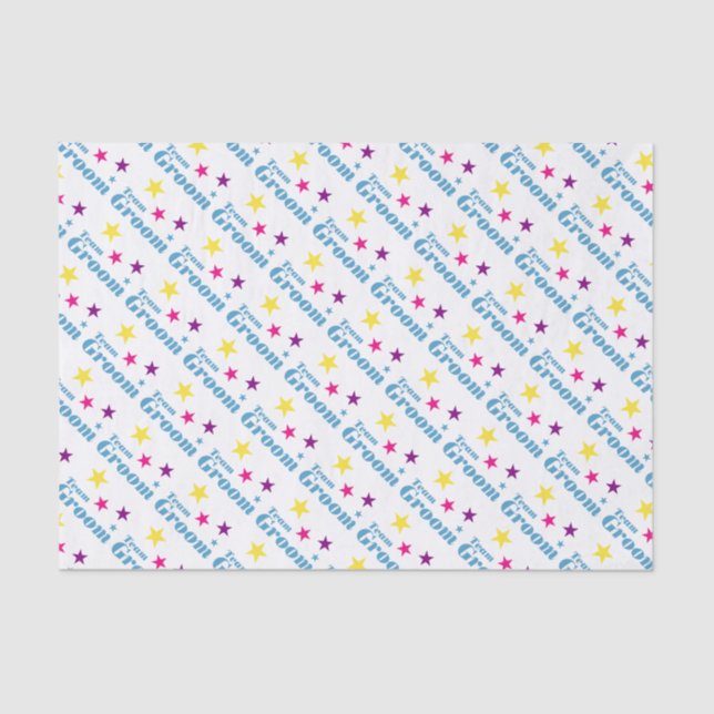 Team groom tissue paper (Front)