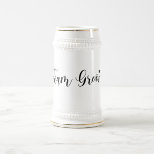 Team Groom-Wedding,-Bachelor-party-tie Beer Stein