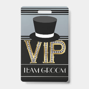 Team Groom Wedding Badge