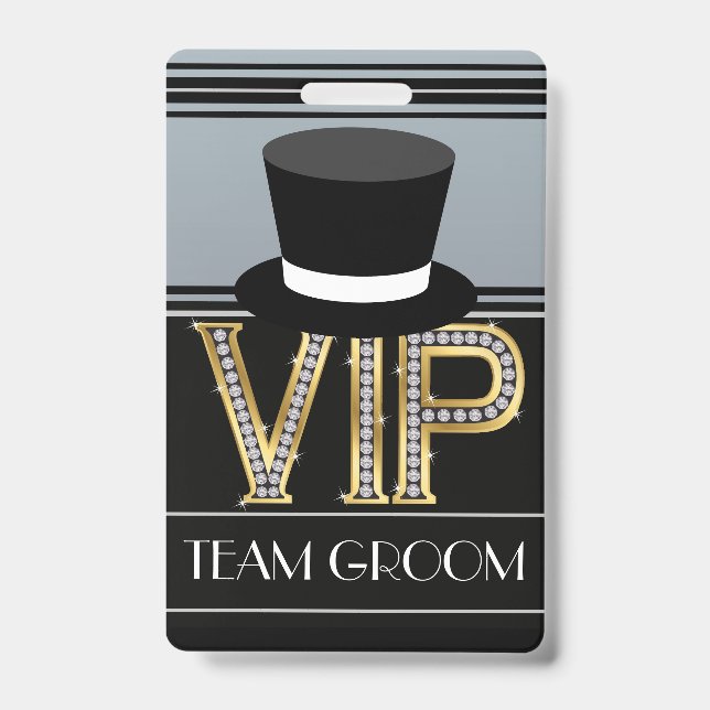 Team Groom Wedding Badge (Front)