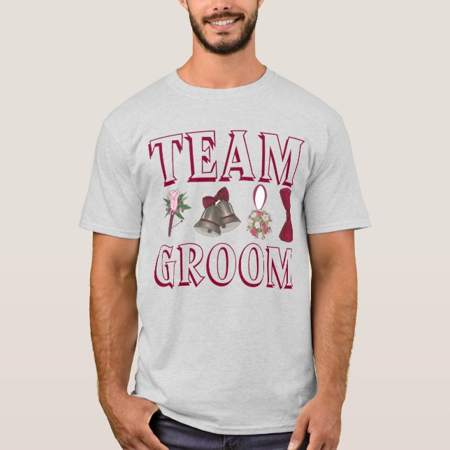 TEAM GROOM Wedding Groomsmen Bridal Party Tee (Front)